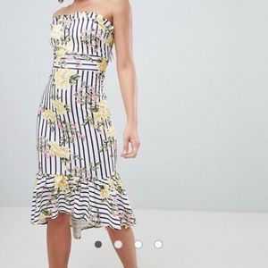 Asos floral midi dress